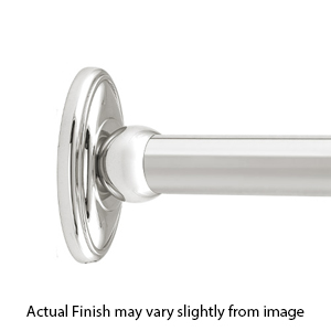 60" Shower Rod - Classic Traditional - Polished Nickel