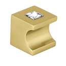 C853-1 - Contemporary Square Crystal - 1" Square Knob