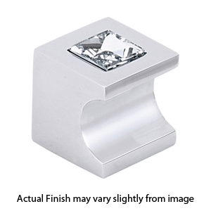 C853-34 - Contemporary Square Crystal - 3/4" Square Knob