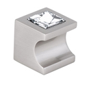 C853-34 - Contemporary Square Crystal - 3/4" Square Knob