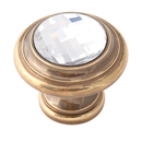 C211 - Swarovski Crystal I - Round Knob