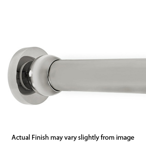 48" Shower Rod - Contemporary Round - Polished Nickel