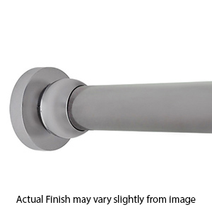 72" Shower Rod - Contemporary Round - Satin Nickel