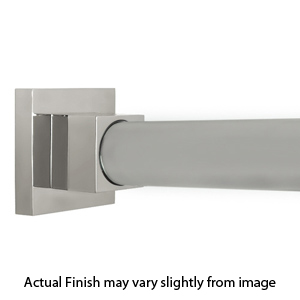 60" Shower Rod - Contemporary Square - Polished Nickel