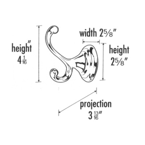 A9099 - Embassy - Double Robe Hook