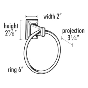 A7940 - Geometric - Towel Ring