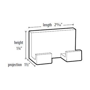 A6484 - Linear - Double Robe Hook