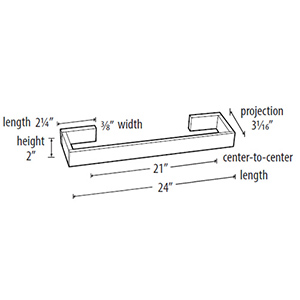 A6420-24 - Linear - 24" Towel Bar