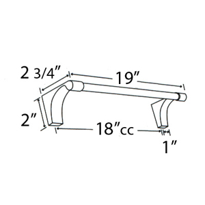 A6820-18 - Luna - 18" Towel Bar