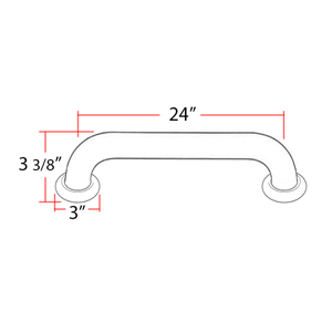 A6624/A0024 - Royale - 24" Grab Bar