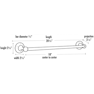 A8220-18 - Sierra - 18" Towel Bar