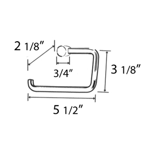 A7066 - Spa Collection I - Single Post Tissue Holder