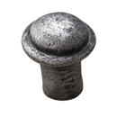 Button - 3/4" Cabinet Knob - Pewter Matte