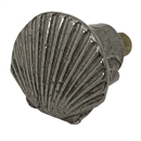 Seashell 3/4" Cabinet Knob - Anne at Home - Pewter Bright