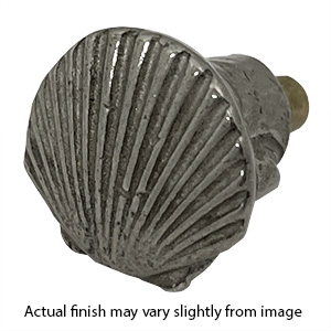 Seashell 3/4" Cabinet Knob - Anne at Home - Pewter Bright