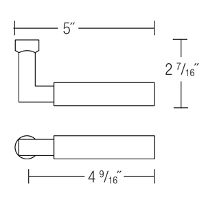 225 - Bauhaus Door Lever