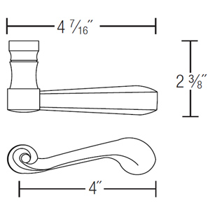 160 - Chiltern Door Lever