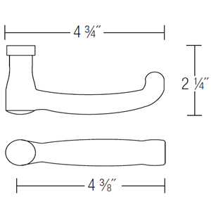 400 - Hampton Door Lever