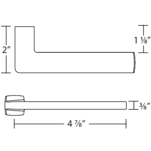 3790 - Indigo Door Lever