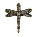 2238-AB - Atlas Dragonfly Cabinet Knob - Antique Brass