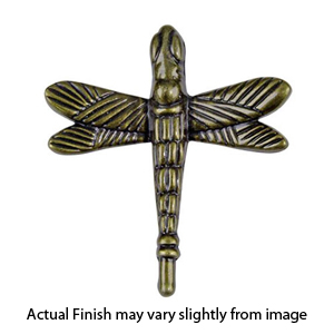 2238-AB - Atlas Dragonfly Cabinet Knob - Antique Brass