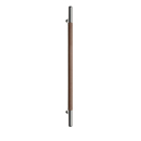 AP05 - Zanzibar - 17" Appliance Pull - Brown Leather/ Polished Chrome