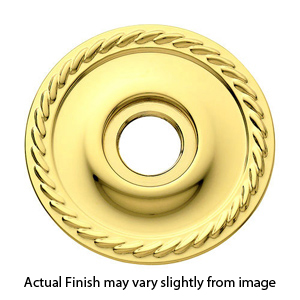 5004.003 - Pair Rosette Rope Design - Baldwin Estate - Polished Brass