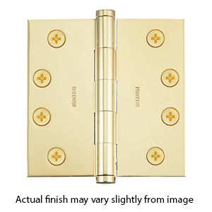 1040.003.I - Baldwin 4" x 4" Residential Door Hinges - Polished Brass