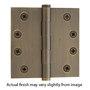 1040.050.I - Baldwin 4" x 4" Residential Door Hinges - Satin Brass & Black