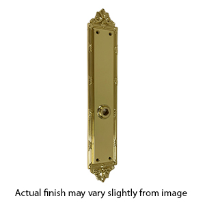 Period Brass - Ribbon & Reed - Passage Escutcheon - Polished Brass