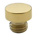 Baldwin Hinge Button Tip Hinge - Polished Brass