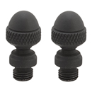 Baldwin Acorn Tip Hinge Finials - Satin Black