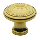 Baldwin - Rope Knob - Polished Brass