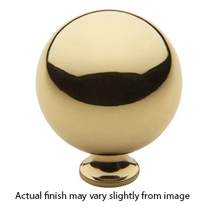 4698.030 - Baldwin - Large 1.5" Round Cabinet Knob - Polished Brass