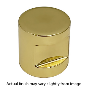 Baldwin 1-3/16" diameter Cylindrical Cabinet Knob - Polished Brass