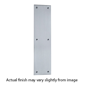 2123.264 - 3.5" x 15" Baldwin Square Edge Push Plate - Satin Chrome