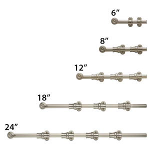 Ornamental Heavy Duty Surface Bolt w/Strike