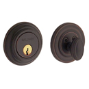 Baldwin Keyed Single Cylinder Deadbolt - Traditional - Venetian Bronze