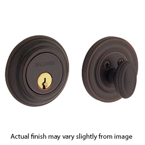 Baldwin Keyed Single Cylinder Deadbolt - Traditional - Venetian Bronze