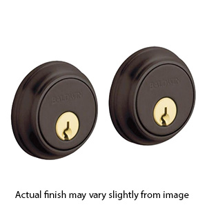 8021 Baldwin Double Cylinder Low Profile Deadbolt - Traditional - Venetian Bronze