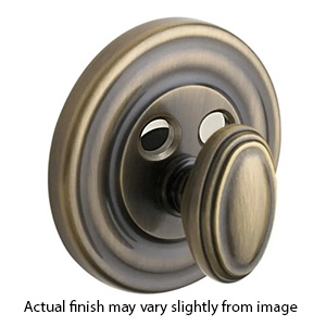 8030.050 - Traditional Turn Knob Assembly - Satin Brass & Black