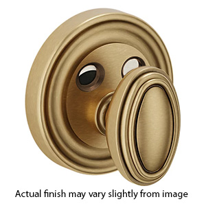 8030.060 - Traditional Turn Knob Assembly - Satin Brass & Brown