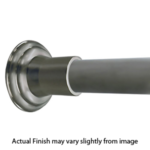 60" Shower Rod - Decorative - Brushed/ Satin Nickel