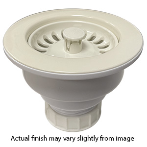 Blanco Lift and Turn 3.5" Basket Strainer Waste - Bone White