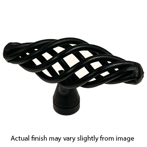 0167-007 - Bouvet Birdcage 2-3/8" Cabinet Knob - Black