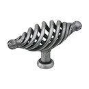 1143-85 - Bouvet Birdcage - Oval Basket Knob w/Foot