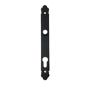 Bouvet Profile Cylinder Door Escutcheon - Satin Black