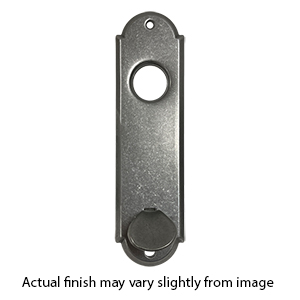 Bouvet Escutcheon For Entrance Handle Set - Pewter