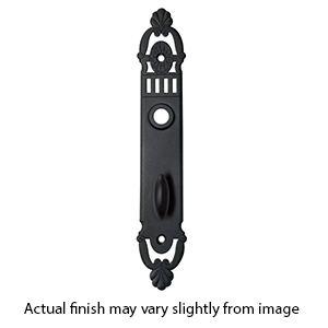 1201-03-07 - Bouvet Escutcheon w/ Turn Piece - Satin Black