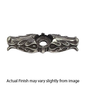 839 - Acanthus - Beaded Small Escutcheon Romanesque Style